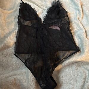 Black Lace Sheer Teddy
